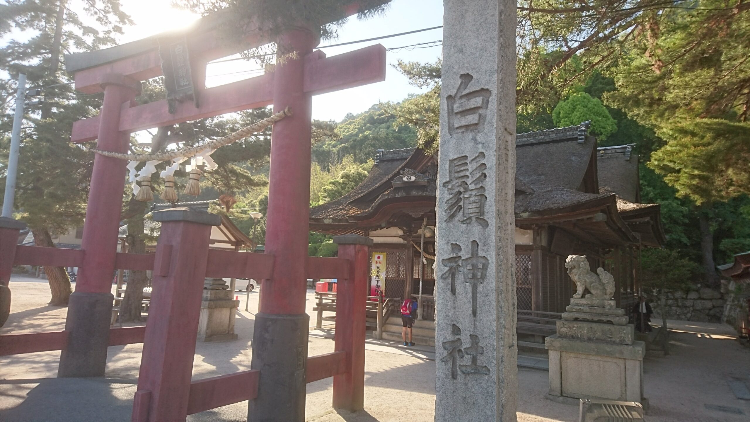 滋賀県高島市の白鬚神社と湖中鳥居
